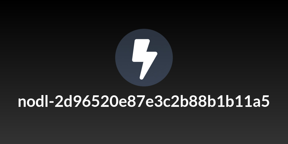 nodl-2d96520e87e3c2b88b1b11a5