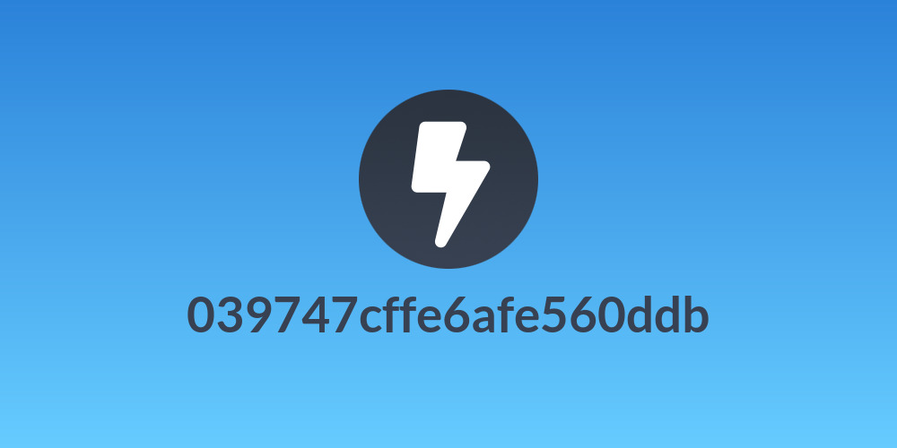 039747cffe6afe560ddb