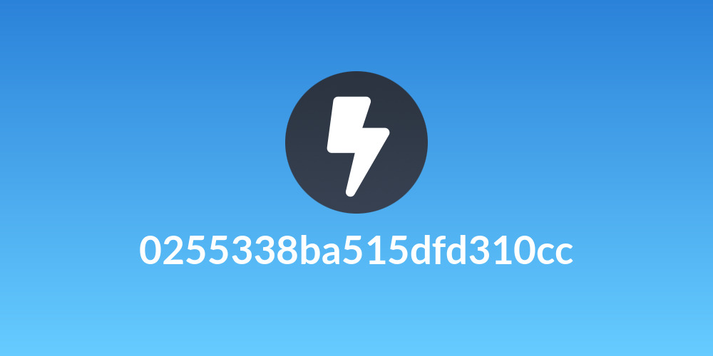 0255338ba515dfd310cc