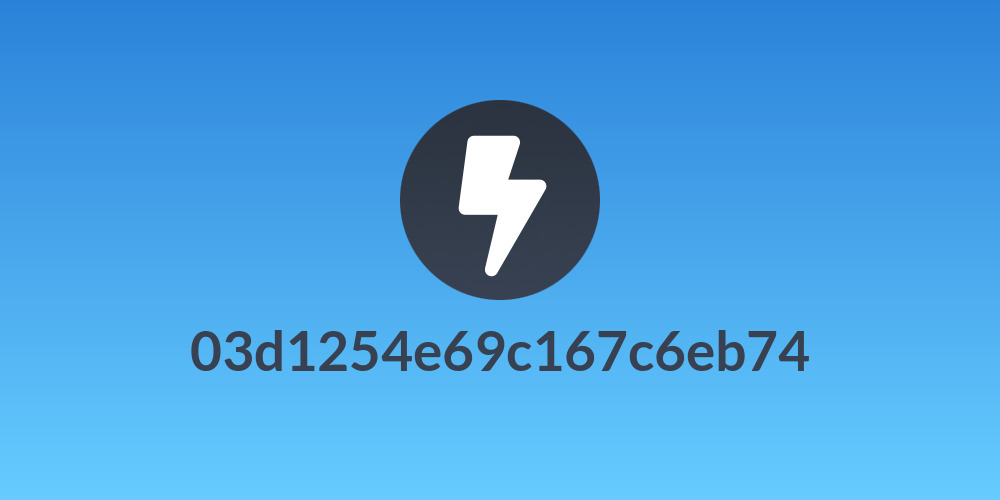 03d1254e69c167c6eb74