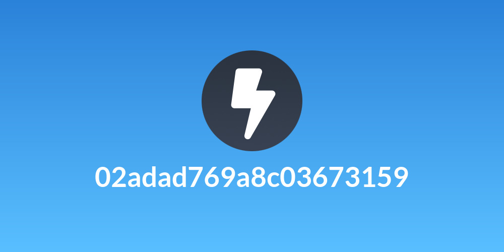 02adad769a8c03673159