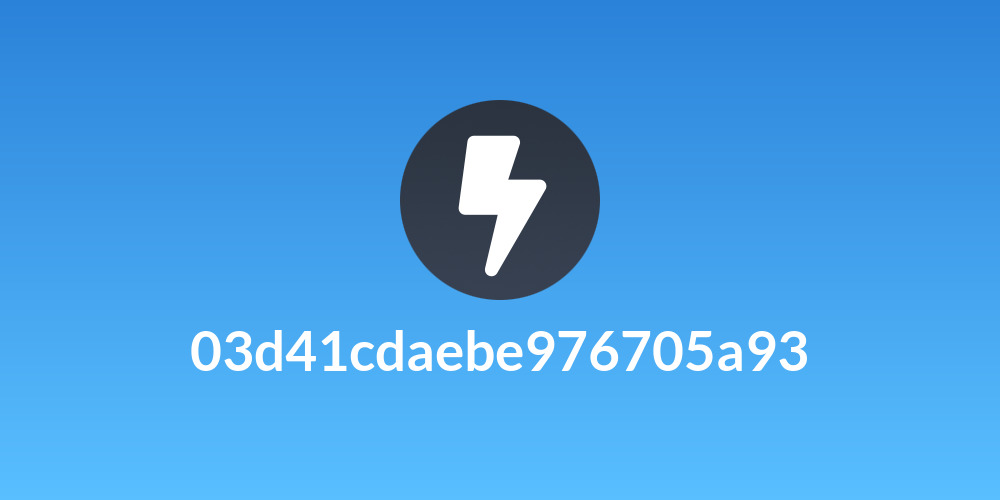 03d41cdaebe976705a93