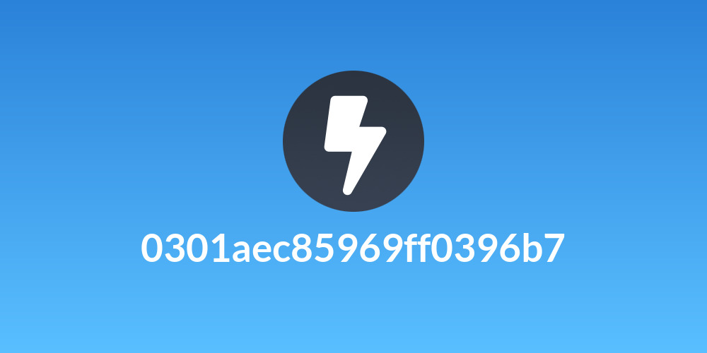 0301aec85969ff0396b7