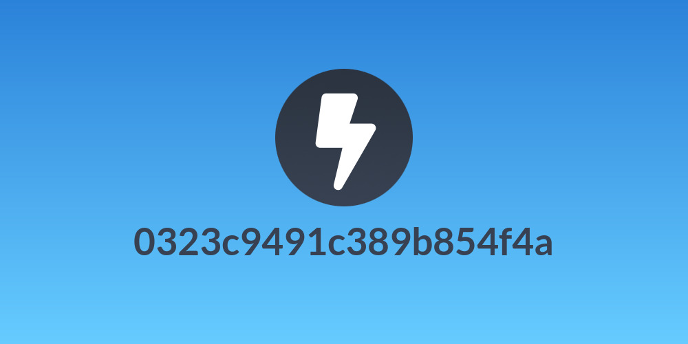 0323c9491c389b854f4a