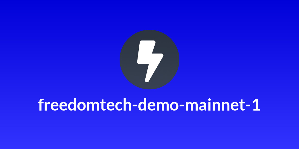 freedomtech-demo-mainnet-1