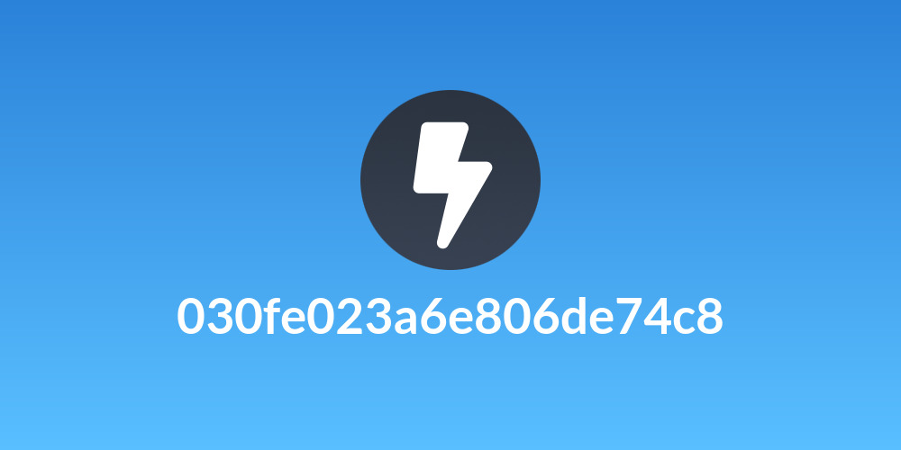 030fe023a6e806de74c8