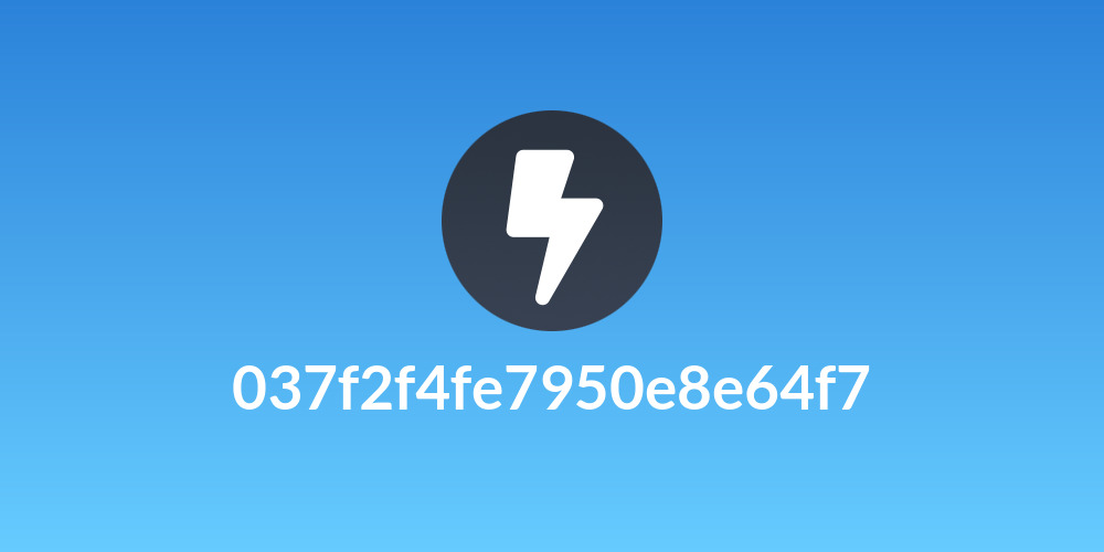 037f2f4fe7950e8e64f7