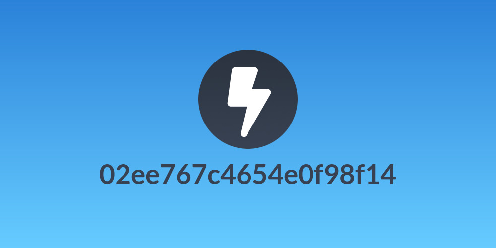 02ee767c4654e0f98f14