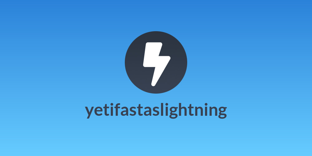 yetifastaslightning
