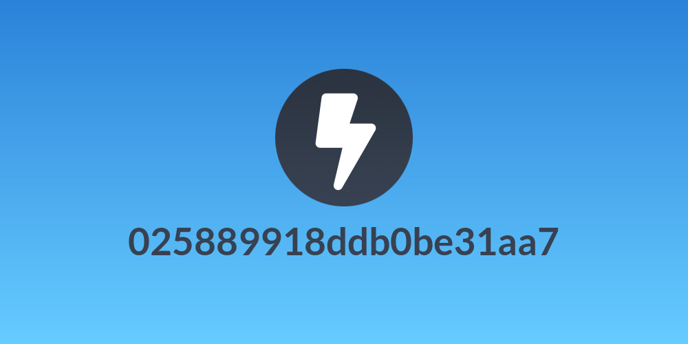 025889918ddb0be31aa7