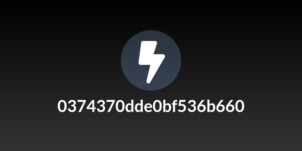 0374370dde0bf536b660