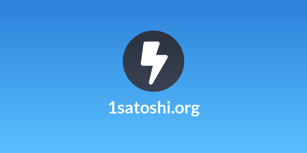 1satoshi.org