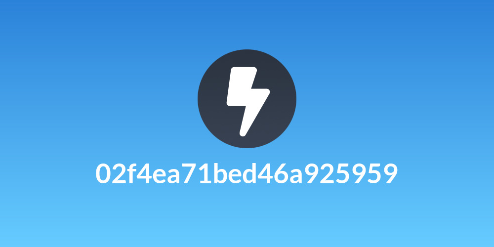 02f4ea71bed46a925959