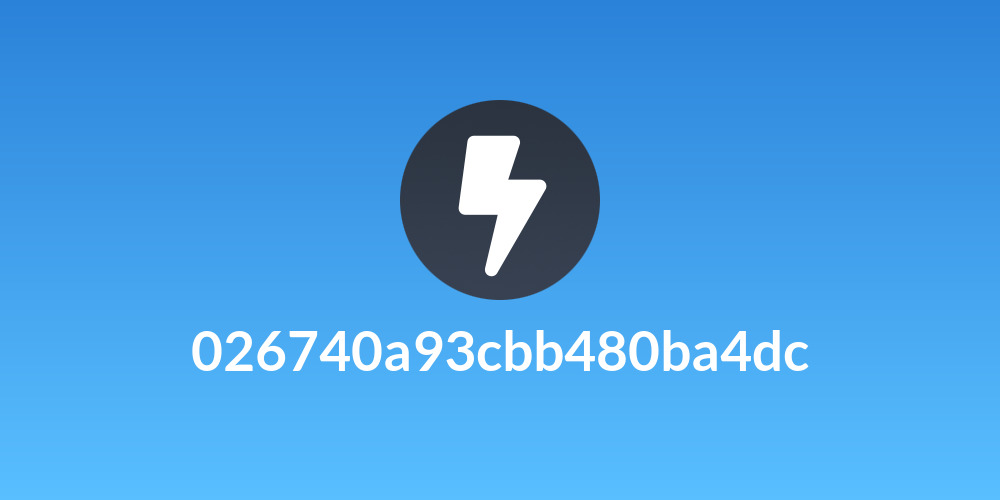 026740a93cbb480ba4dc