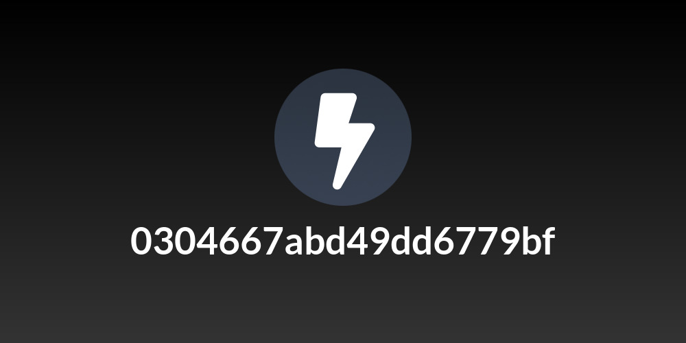 0304667abd49dd6779bf