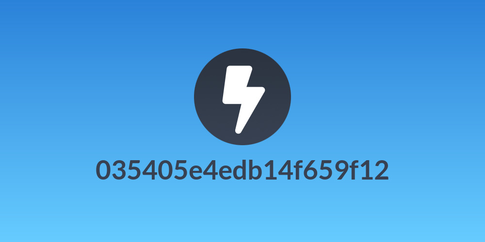 035405e4edb14f659f12