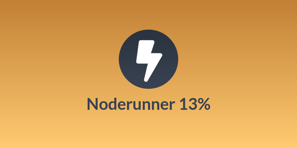 Noderunner ⚡️⛏️13%☣️