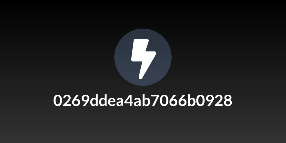 0269ddea4ab7066b0928