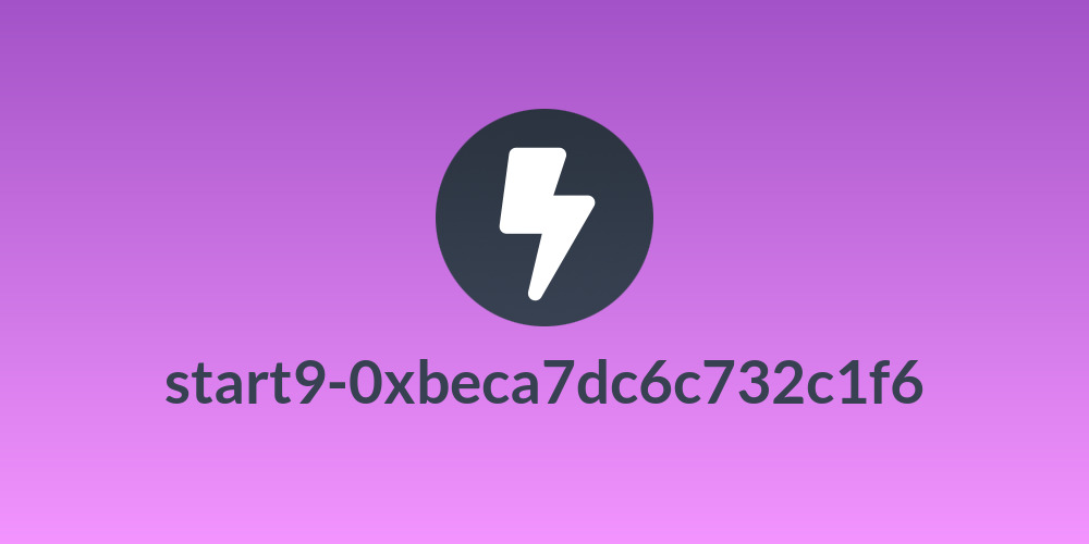 start9-0xbeca7dc6c732c1f6