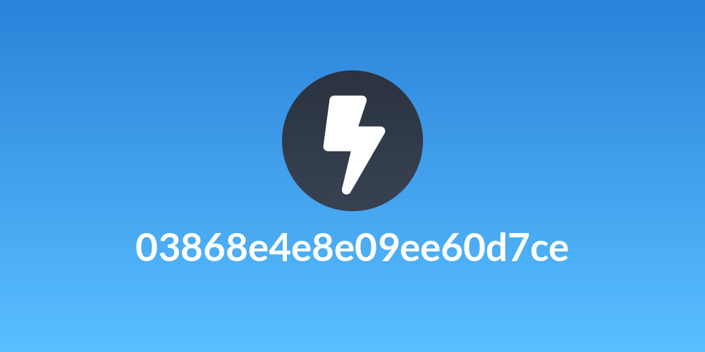 03868e4e8e09ee60d7ce