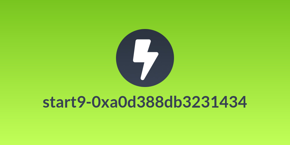start9-0xa0d388db3231434