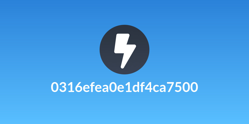 0316efea0e1df4ca7500