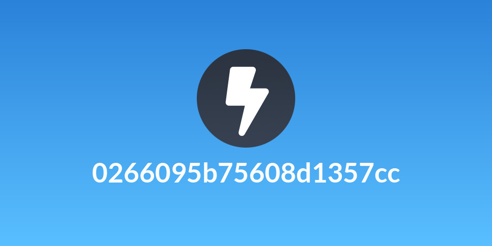 0266095b75608d1357cc