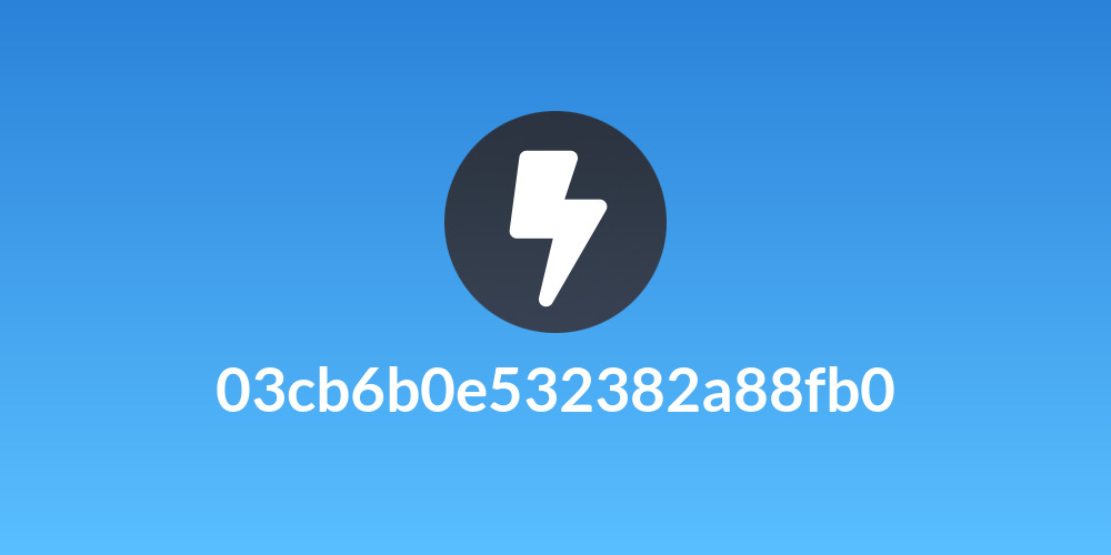 03cb6b0e532382a88fb0