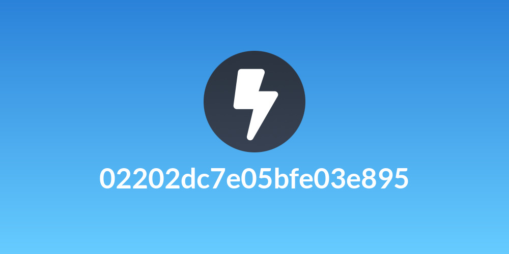 02202dc7e05bfe03e895