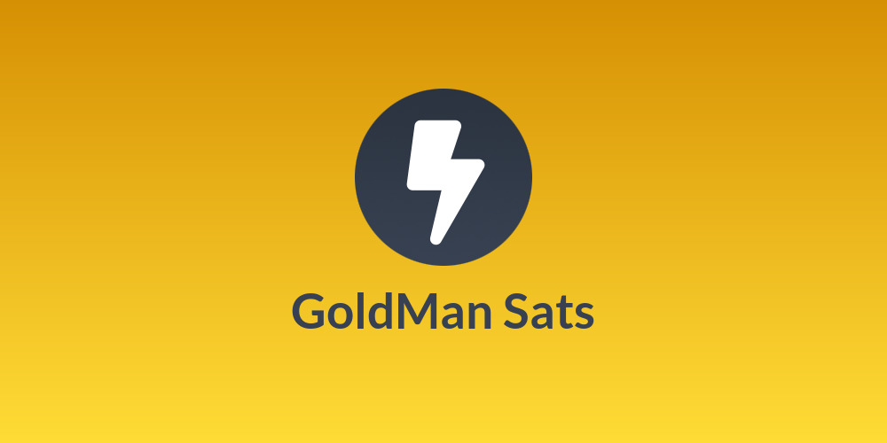 GoldMan Sats