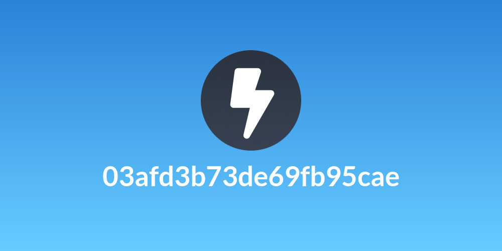 03afd3b73de69fb95cae