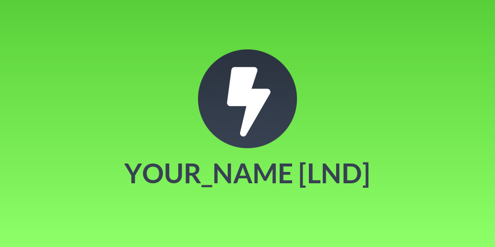 YOUR_NAME [LND]