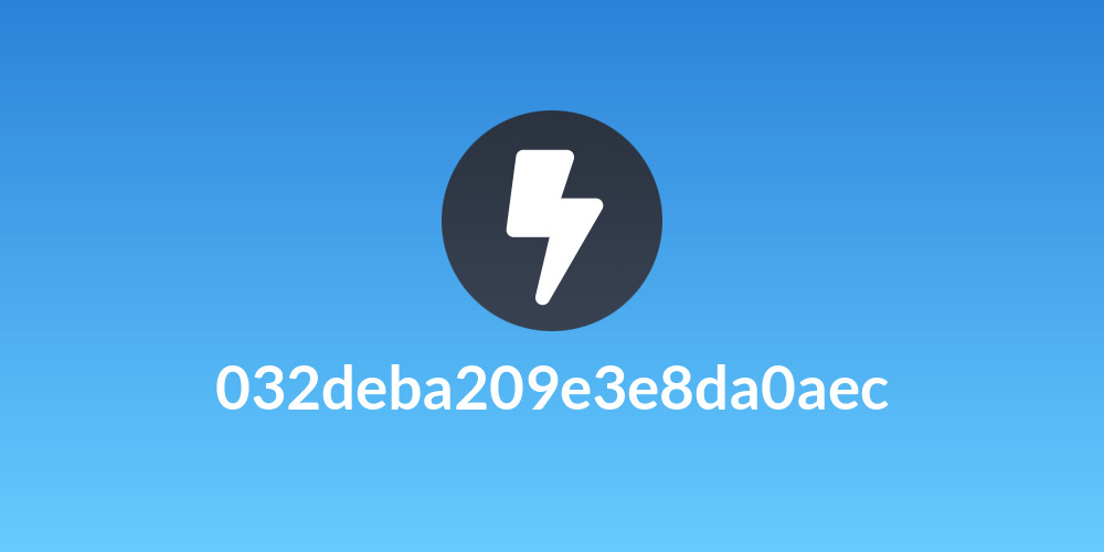 032deba209e3e8da0aec
