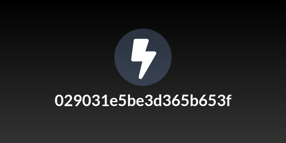 029031e5be3d365b653f