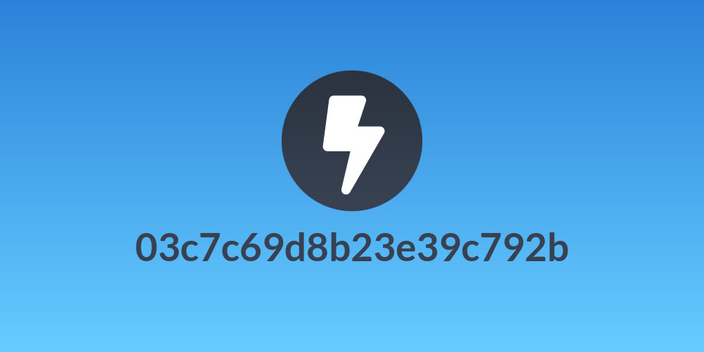 03c7c69d8b23e39c792b