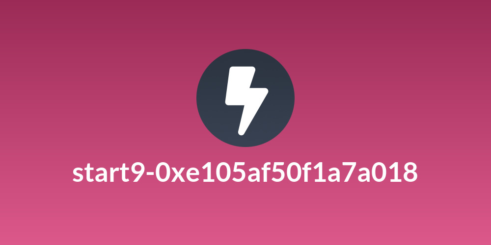 start9-0xe105af50f1a7a018