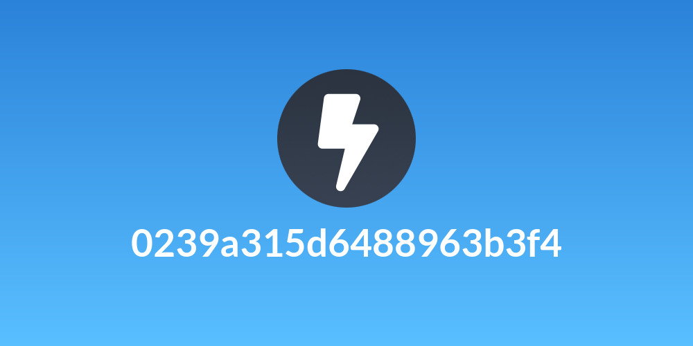 0239a315d6488963b3f4