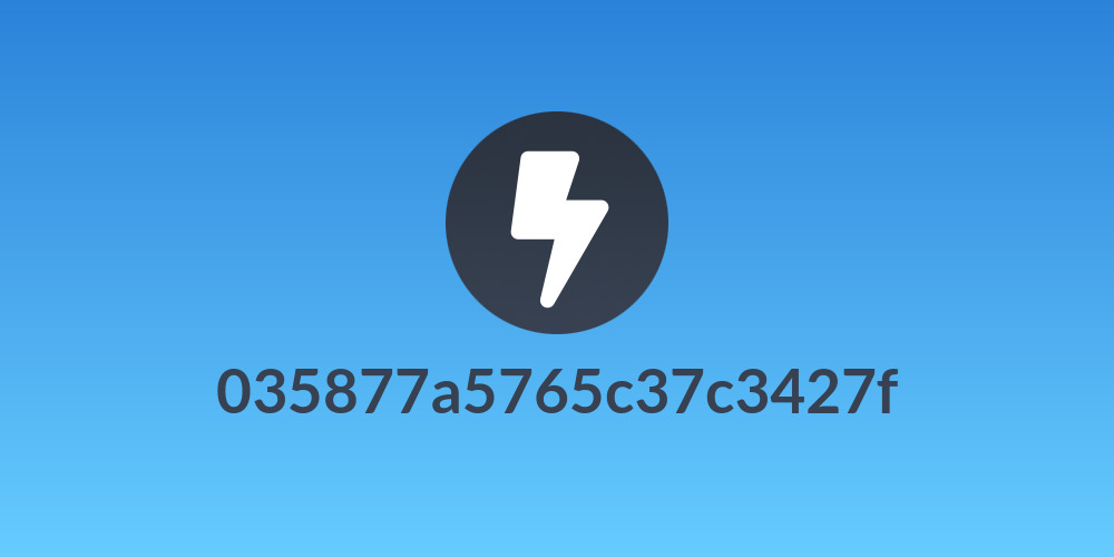 035877a5765c37c3427f