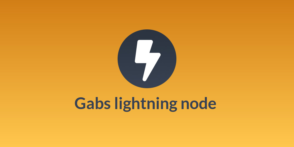 Gabs lightning node ⚡