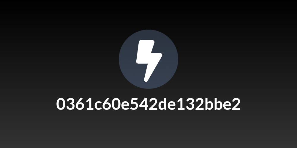 0361c60e542de132bbe2