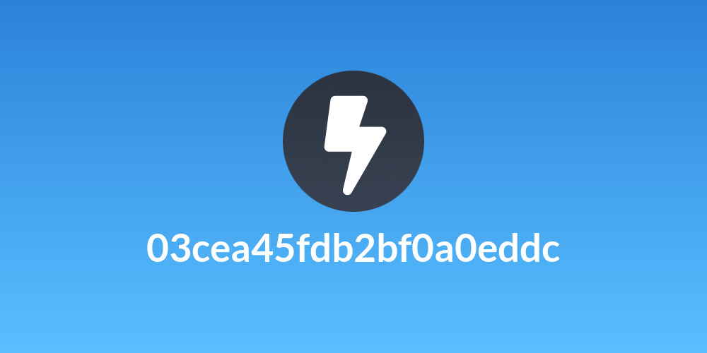 03cea45fdb2bf0a0eddc