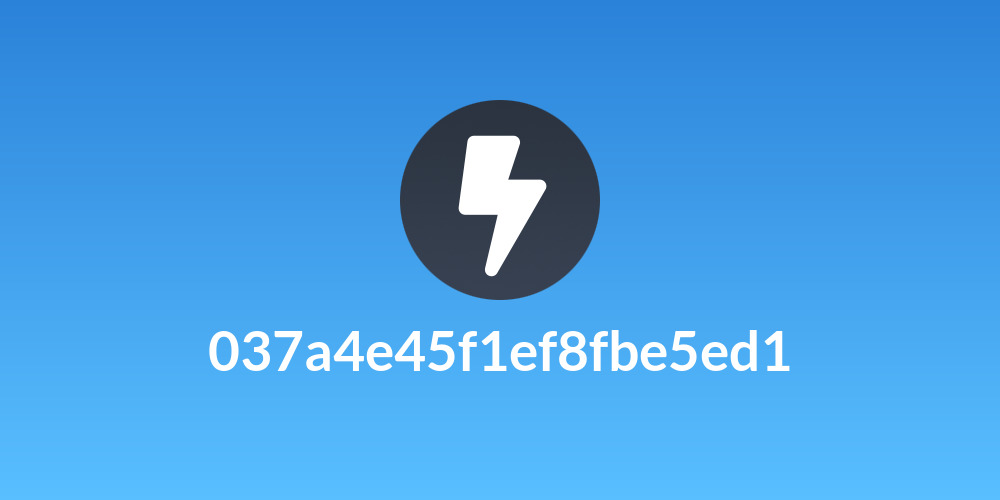 037a4e45f1ef8fbe5ed1