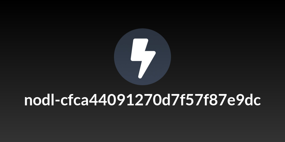 nodl-cfca44091270d7f57f87e9dc