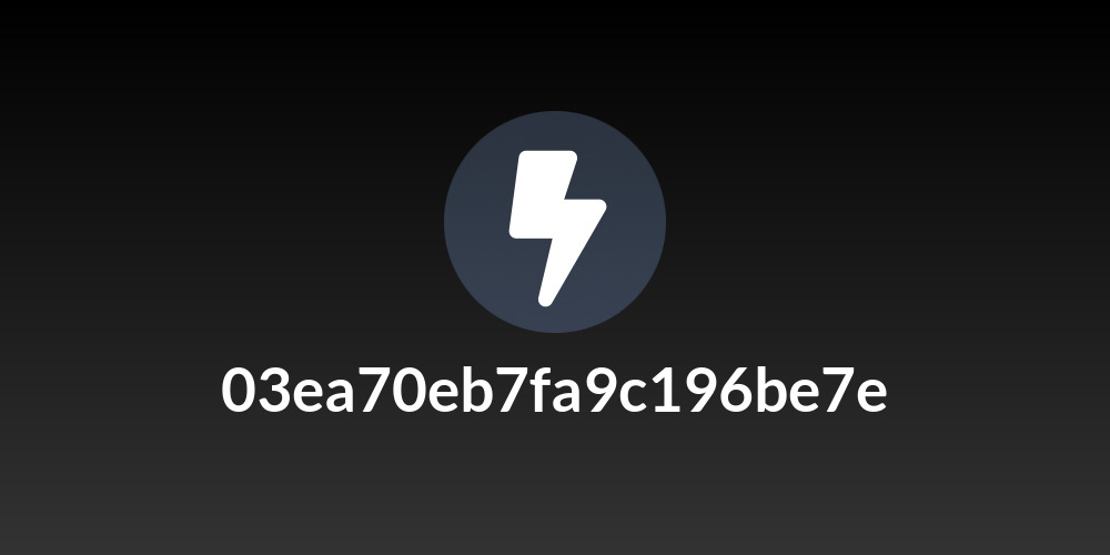 03ea70eb7fa9c196be7e