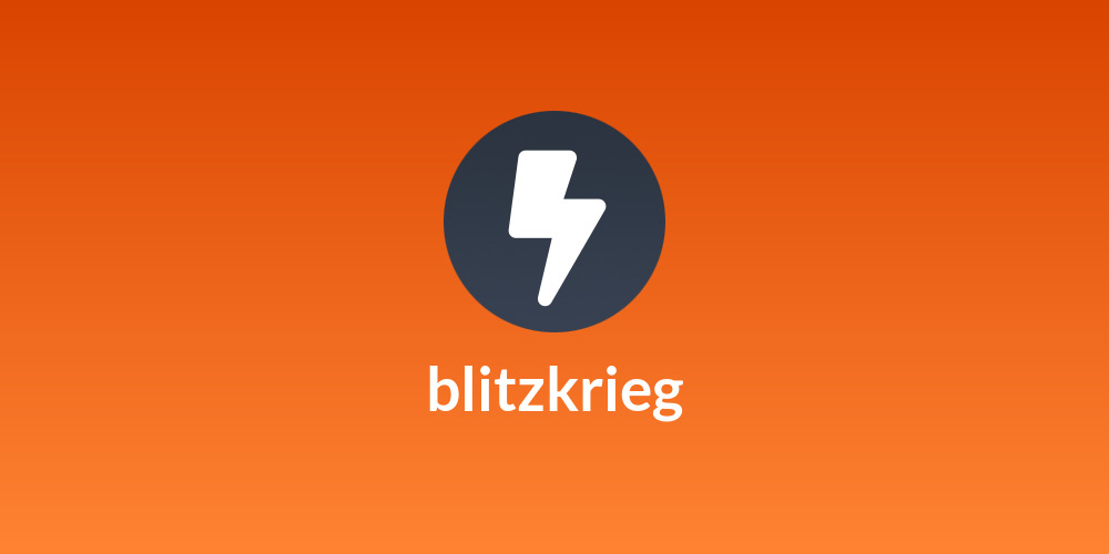 blitzkrieg