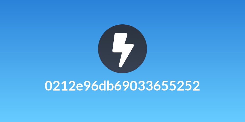 0212e96db69033655252