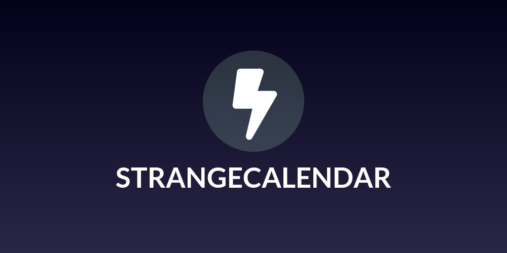 STRANGECALENDAR