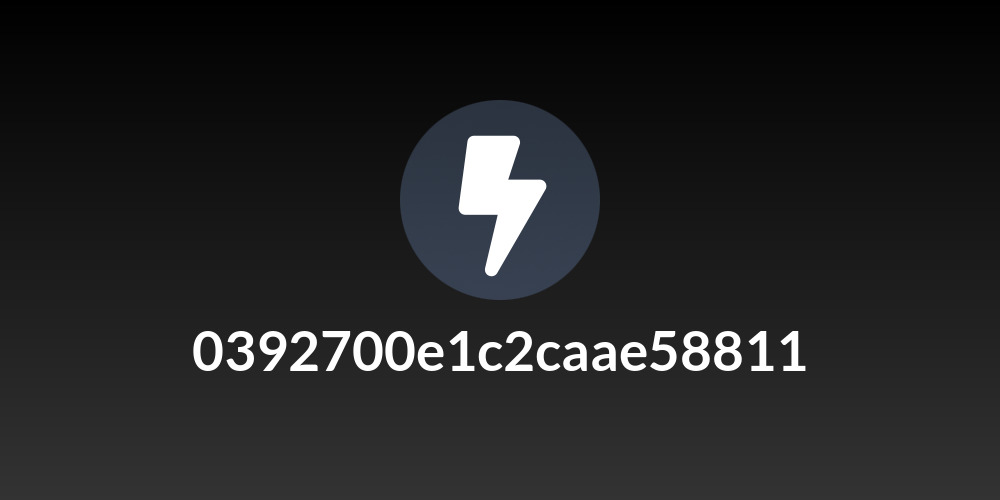 0392700e1c2caae58811