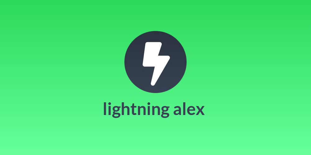 lightning alex ☇
