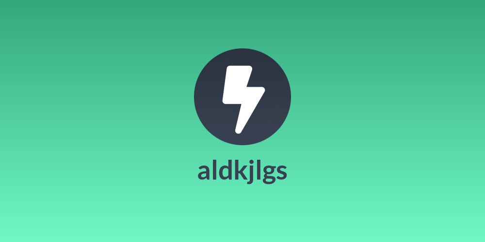 aldkjlgs